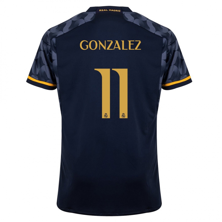 Niño Camiseta Peter Gonzalez #11 Azul Oscuro 2ª Equipación 2023/24 La Camisa