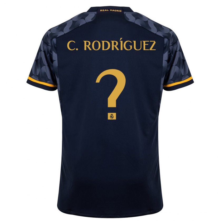 Niño Camiseta Carlos Rodríguez #0 Azul Oscuro 2ª Equipación 2023/24 La Camisa