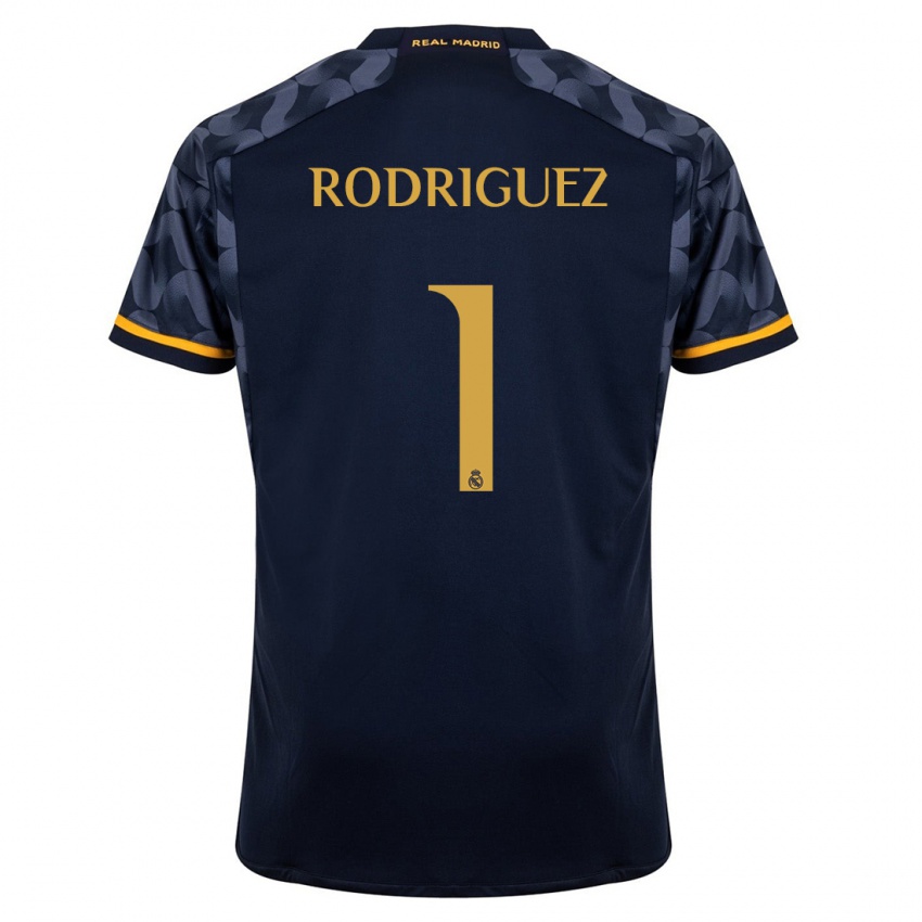 Niño Camiseta Misa Rodriguez #1 Azul Oscuro 2ª Equipación 2023/24 La Camisa
