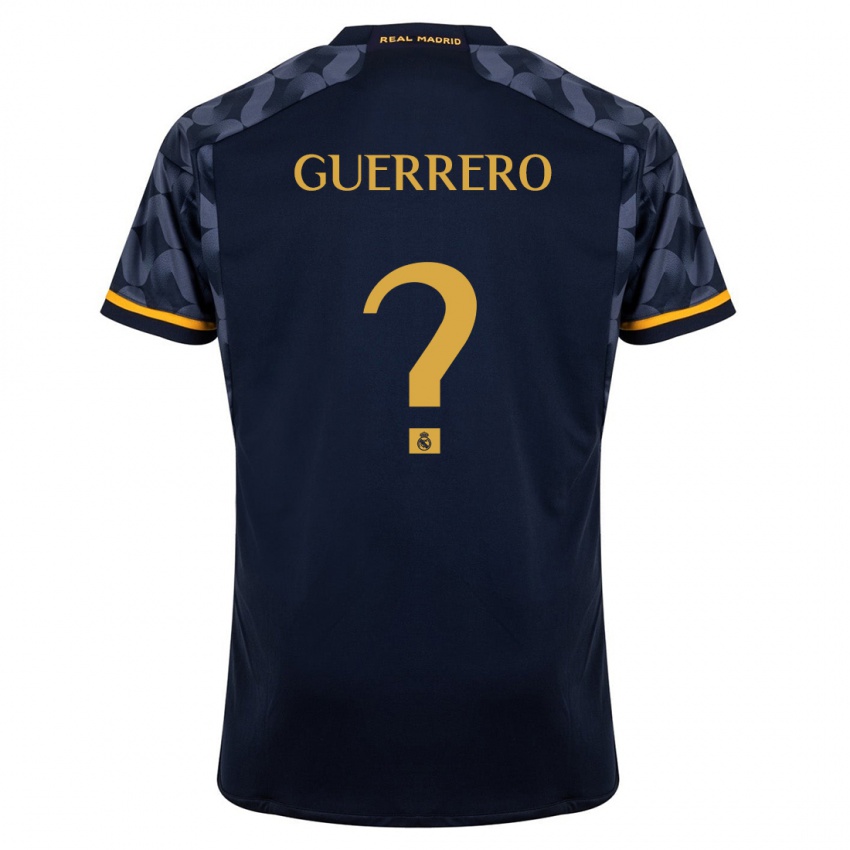 Niño Camiseta Julen Guerrero #0 Azul Oscuro 2ª Equipación 2023/24 La Camisa