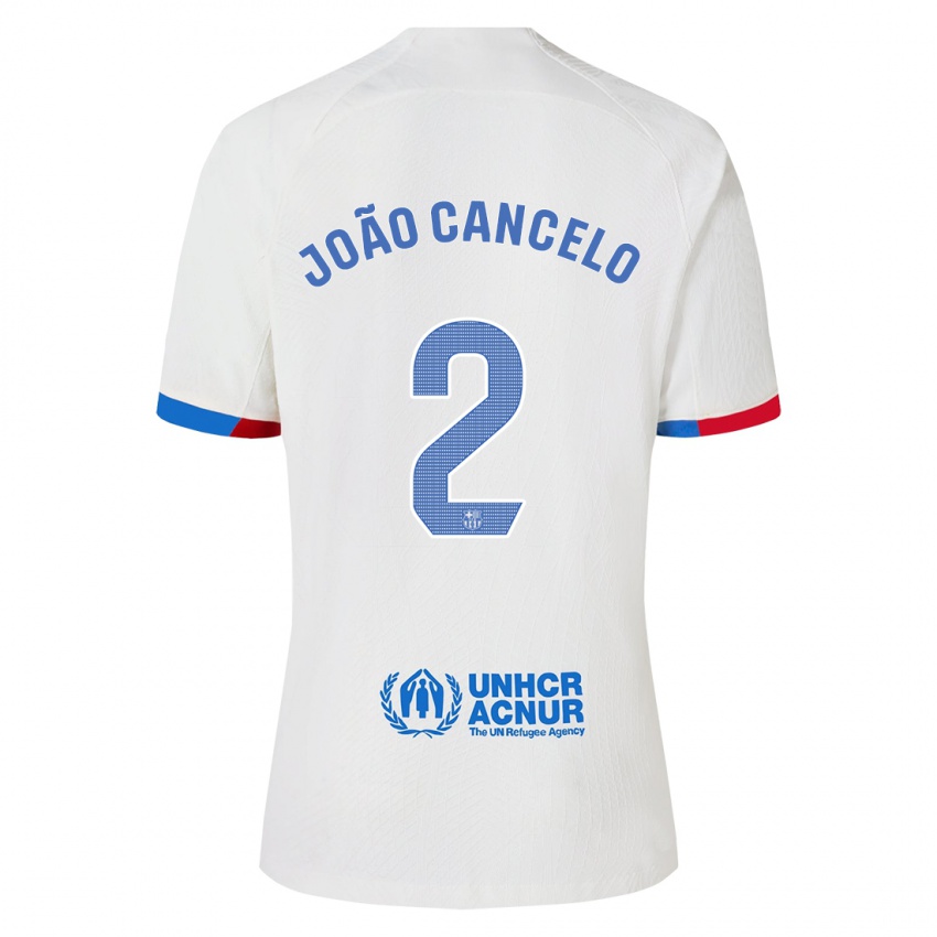 Niño Camiseta Joao Cancelo #2 Blanco 2ª Equipación 2023/24 La Camisa