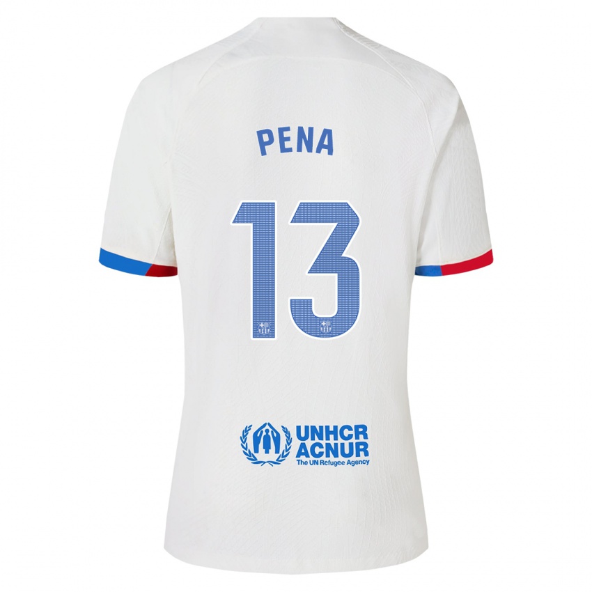 Niño Camiseta Inaki Pena #13 Blanco 2ª Equipación 2023/24 La Camisa