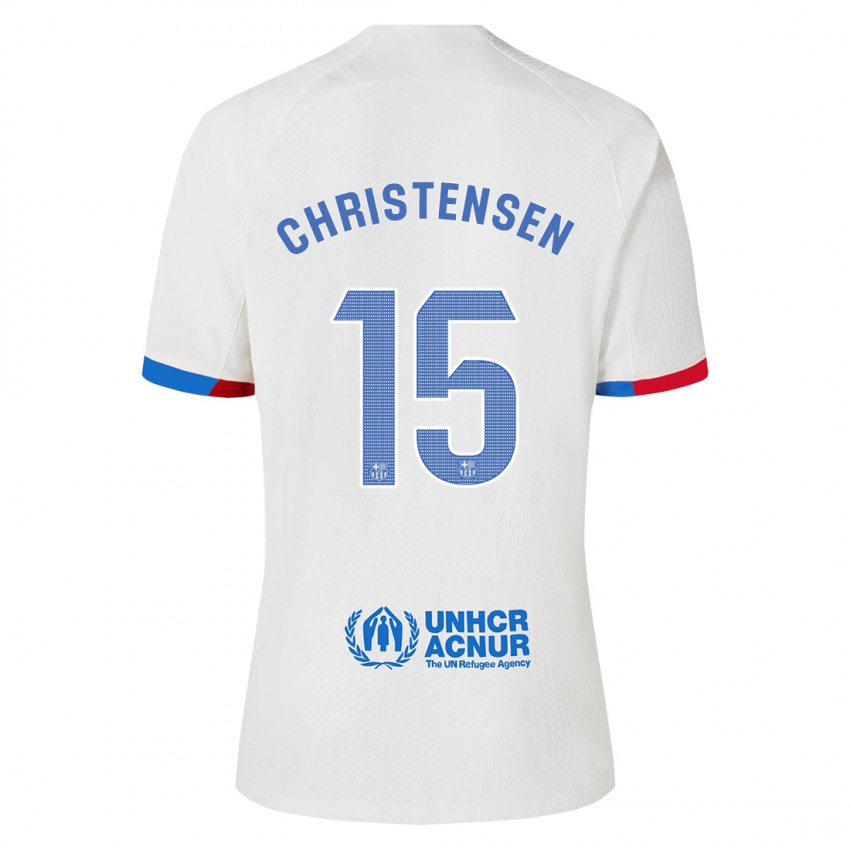 Niño Camiseta Andreas Christensen #15 Blanco 2ª Equipación 2023/24 La Camisa