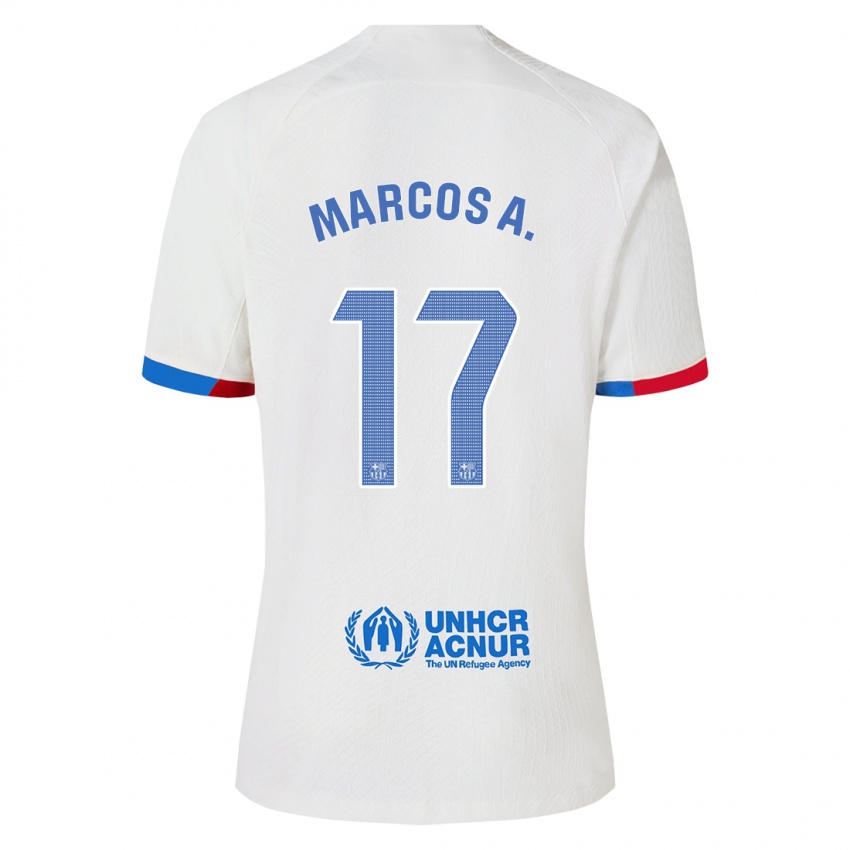 Niño Camiseta Marcos Alonso #17 Blanco 2ª Equipación 2023/24 La Camisa