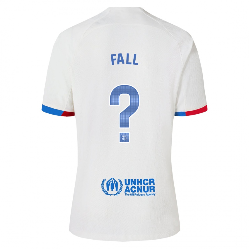 Niño Camiseta Mamadou Fall #0 Blanco 2ª Equipación 2023/24 La Camisa