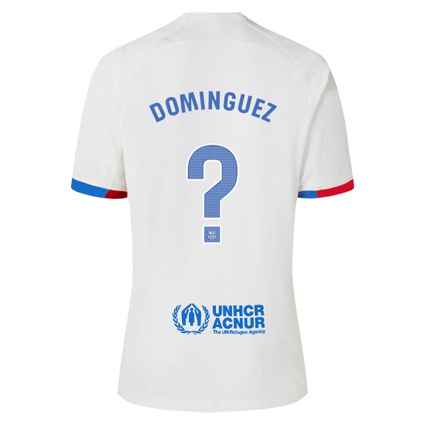 Niño Camiseta Sergi Dominguez #0 Blanco 2ª Equipación 2023/24 La Camisa
