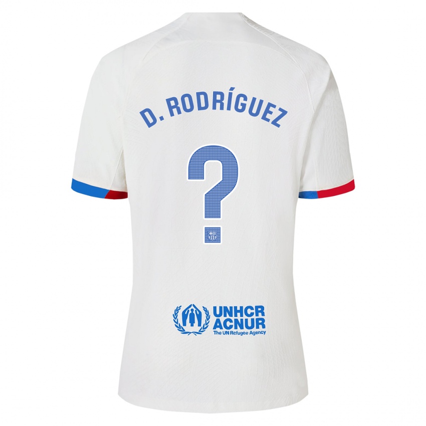 Niño Camiseta Dani Rodríguez #0 Blanco 2ª Equipación 2023/24 La Camisa