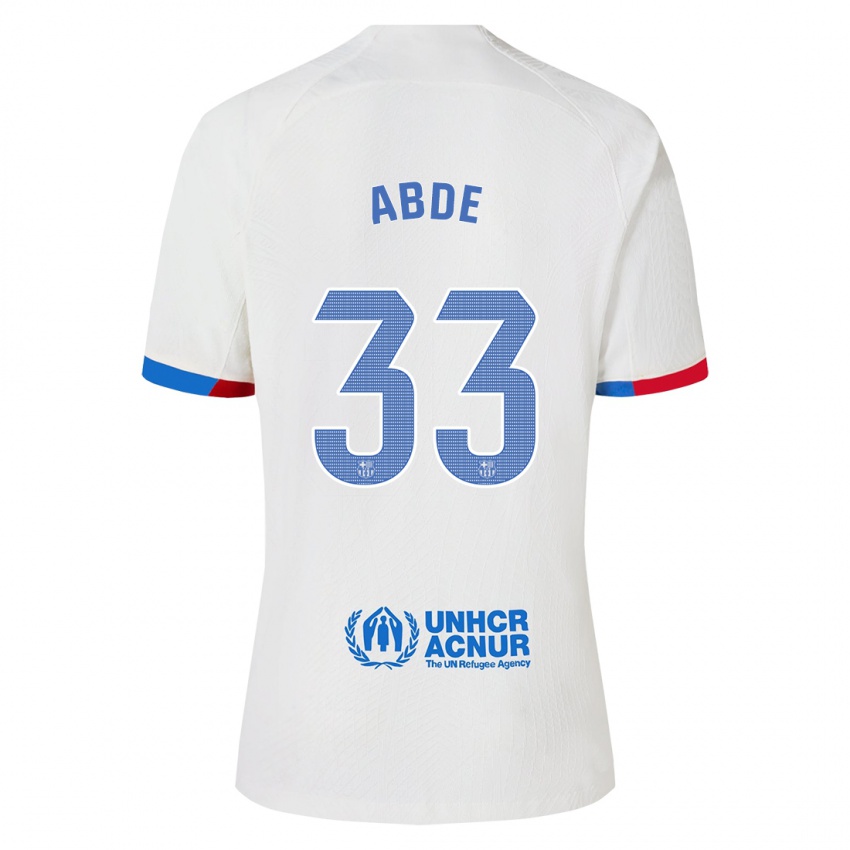 Niño Camiseta Ez Abde #33 Blanco 2ª Equipación 2023/24 La Camisa
