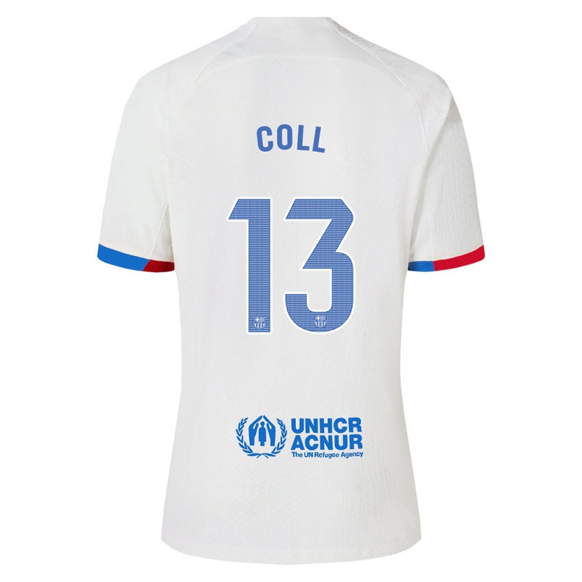 Niño Camiseta Cata Coll #13 Blanco 2ª Equipación 2023/24 La Camisa