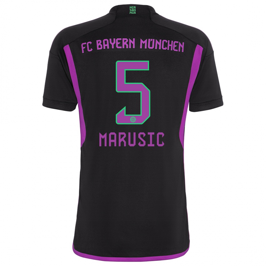 Niño Camiseta Gabriel Marusic #5 Negro 2ª Equipación 2023/24 La Camisa