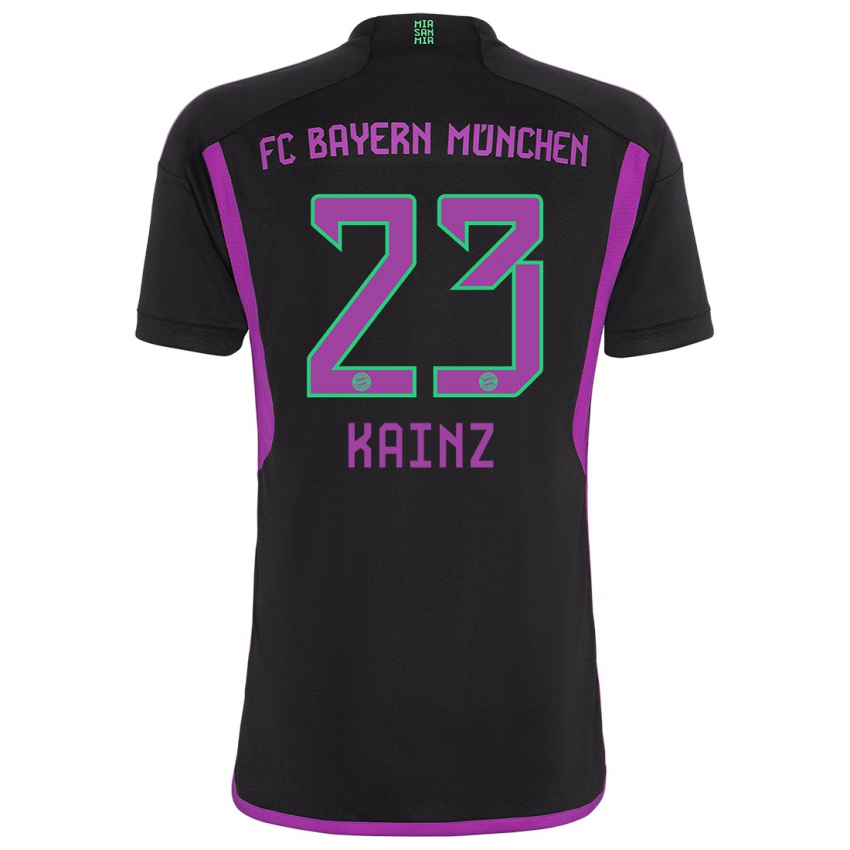 Niño Camiseta Manuel Kainz #23 Negro 2ª Equipación 2023/24 La Camisa