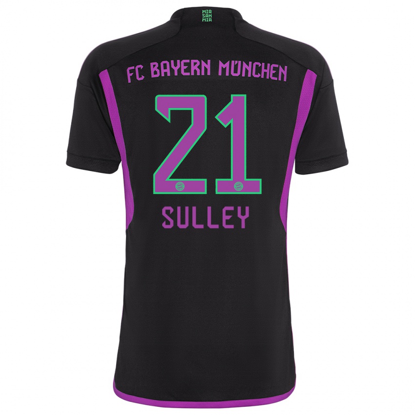Niño Camiseta Williams Baffour Sulley #21 Negro 2ª Equipación 2023/24 La Camisa