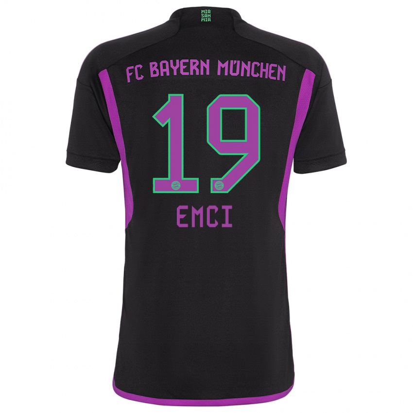 Niño Camiseta Ben Emci #19 Negro 2ª Equipación 2023/24 La Camisa