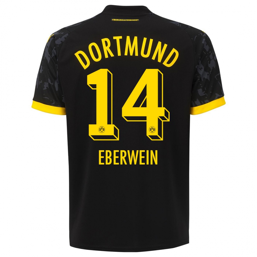 Niño Camiseta Michael Eberwein #14 Negro 2ª Equipación 2023/24 La Camisa