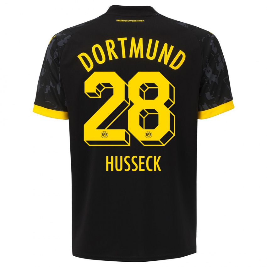 Niño Camiseta Jonah Husseck #28 Negro 2ª Equipación 2023/24 La Camisa