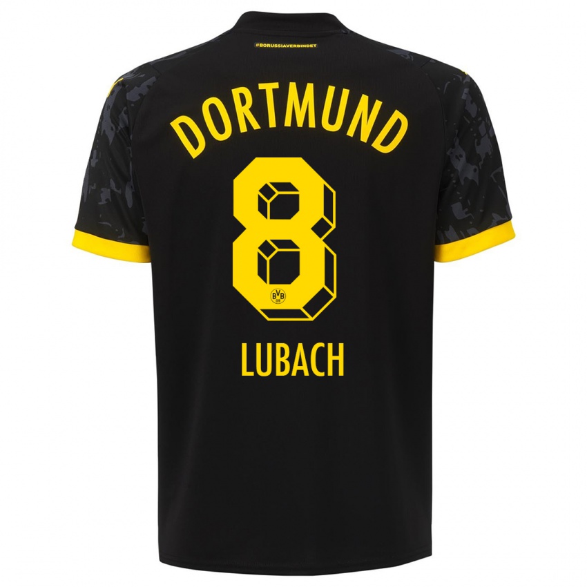 Niño Camiseta Rafael Lubach #8 Negro 2ª Equipación 2023/24 La Camisa