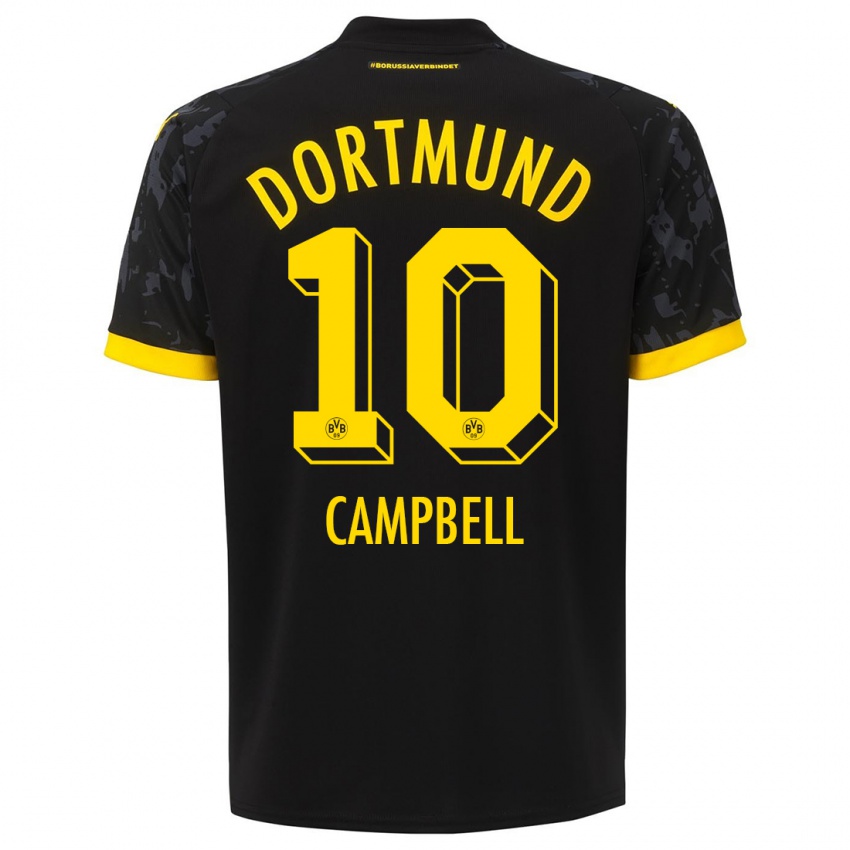 Niño Camiseta Cole Campbell #10 Negro 2ª Equipación 2023/24 La Camisa