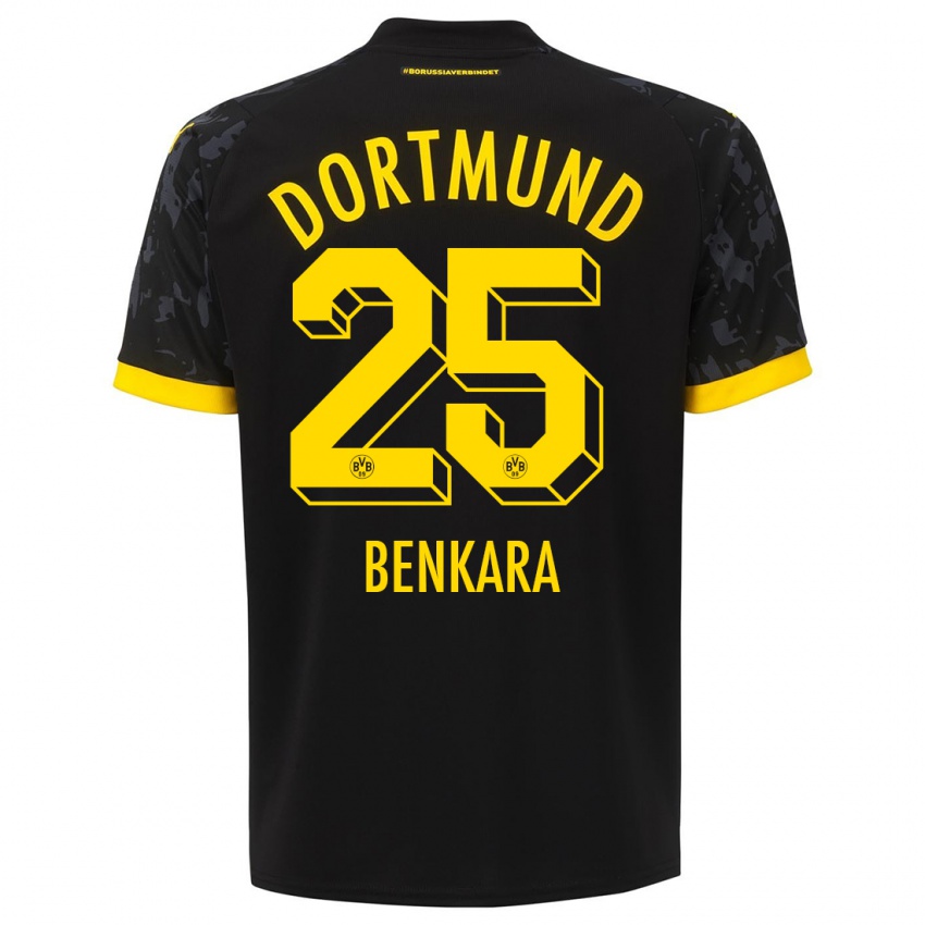 Niño Camiseta Elias Benkara #25 Negro 2ª Equipación 2023/24 La Camisa