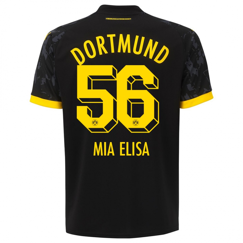 Niño Camiseta Bomnuter Mia Elisa #56 Negro 2ª Equipación 2023/24 La Camisa