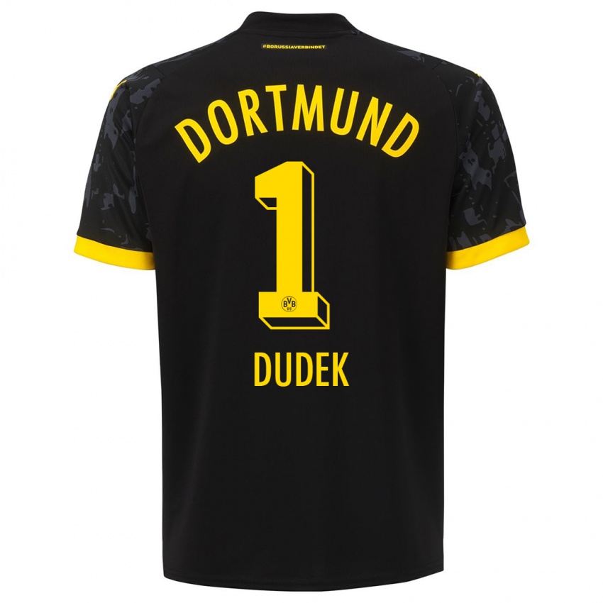 Niño Camiseta Daniel Dudek #1 Negro 2ª Equipación 2023/24 La Camisa