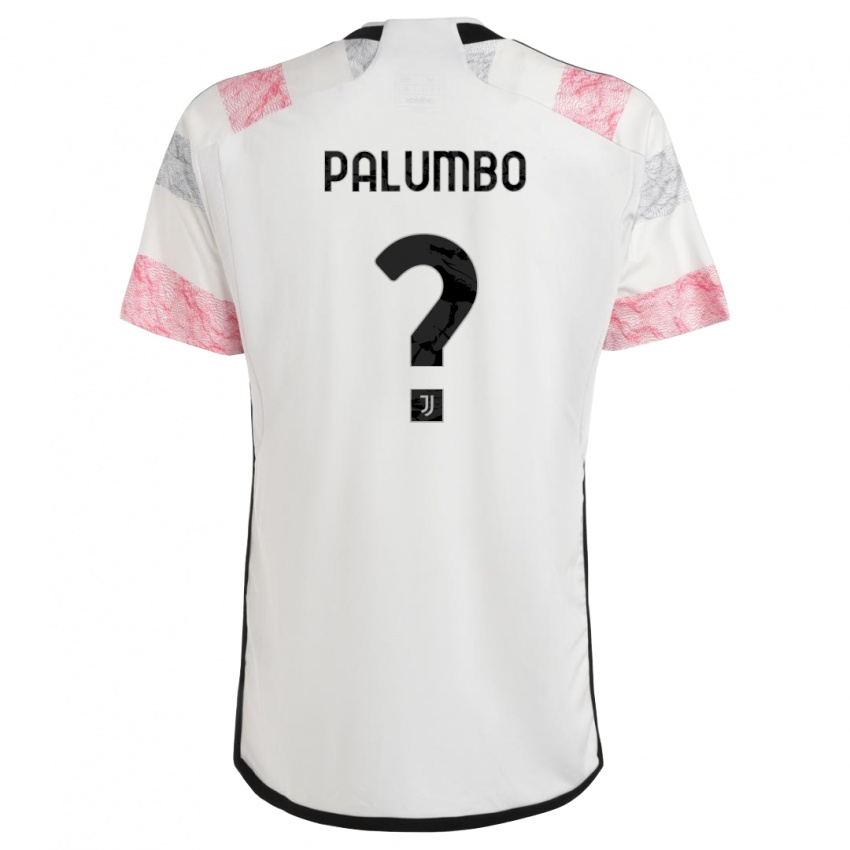 Niño Camiseta Martin Palumbo #0 Blanco Rosa 2ª Equipación 2023/24 La Camisa