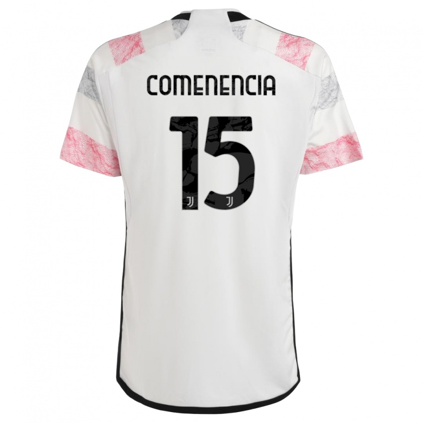 Niño Camiseta Livano Comenencia #15 Blanco Rosa 2ª Equipación 2023/24 La Camisa