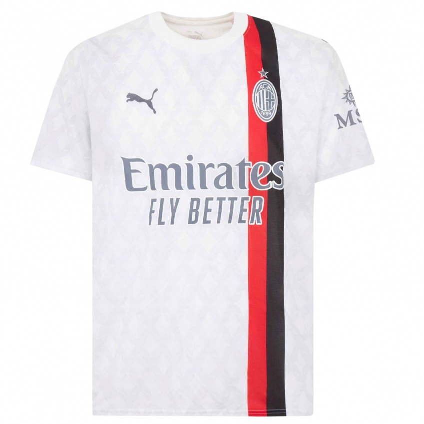 Niño Camiseta Maximilian Ibrahimović #0 Blanco 2ª Equipación 2023/24 La Camisa