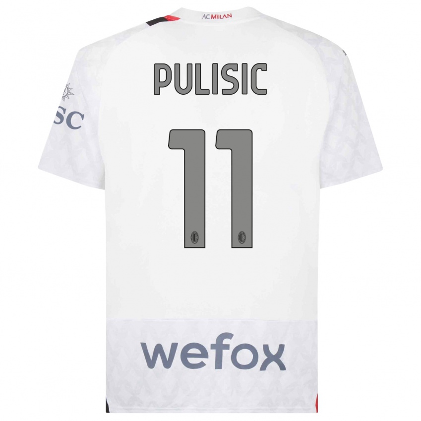 Niño Camiseta Christian Pulisic #11 Blanco 2ª Equipación 2023/24 La Camisa