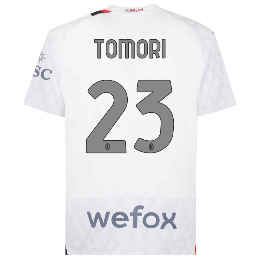 Niño Camiseta Fikayo Tomori #23 Blanco 2ª Equipación 2023/24 La Camisa