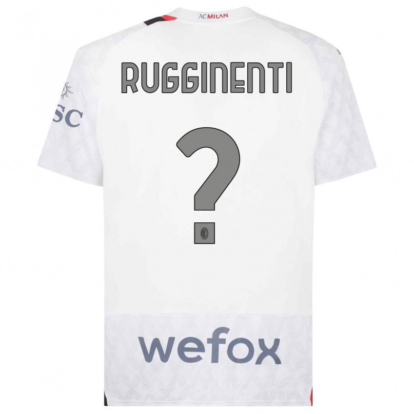 Niño Camiseta Omar Rugginenti #0 Blanco 2ª Equipación 2023/24 La Camisa