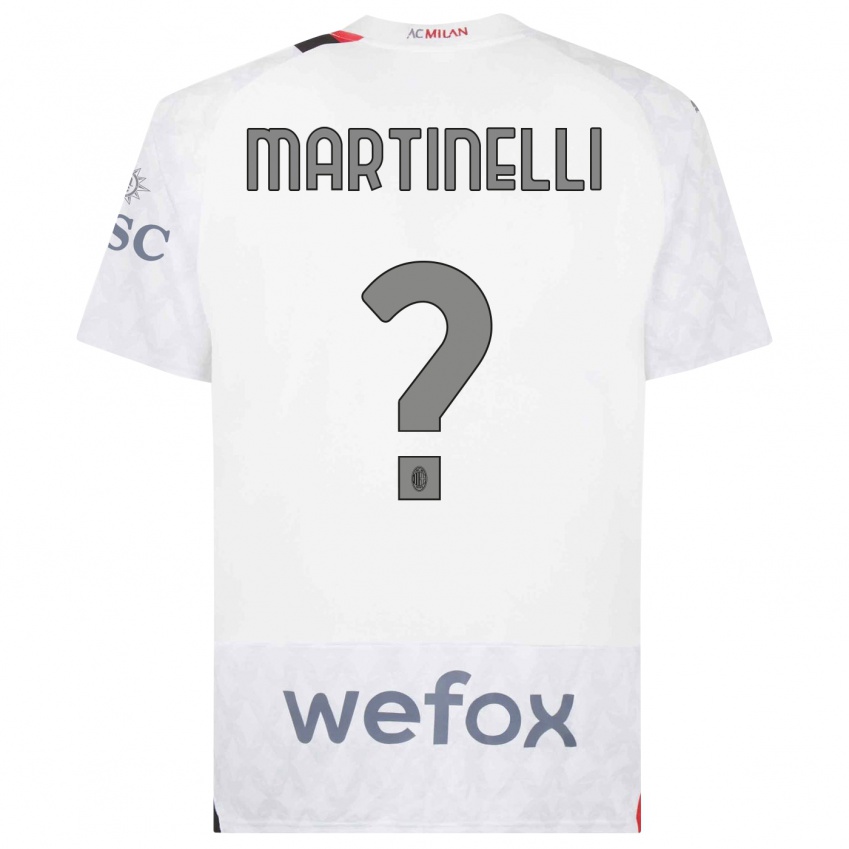 Niño Camiseta Riccardo Martinelli #0 Blanco 2ª Equipación 2023/24 La Camisa