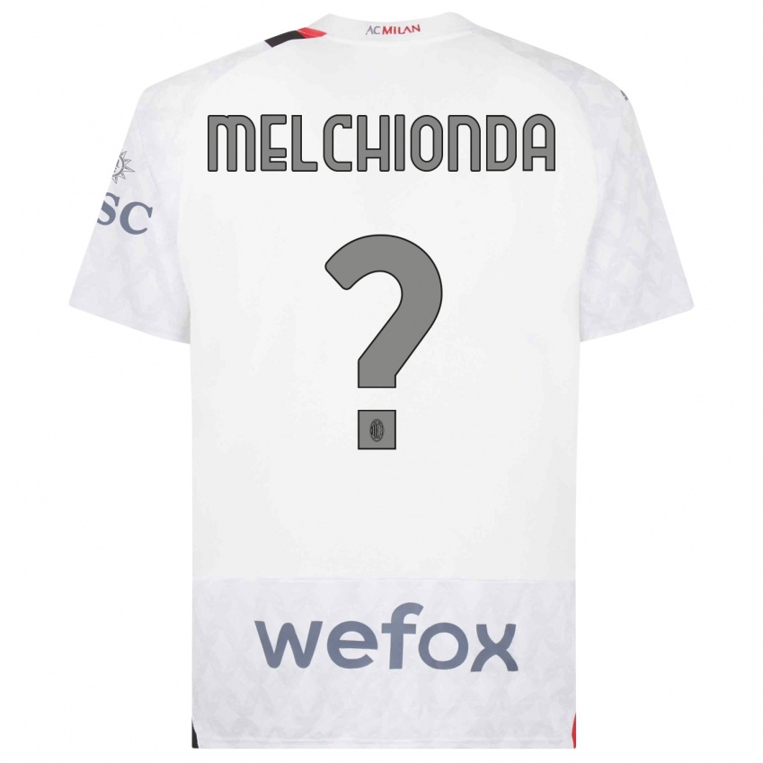 Niño Camiseta Marco Melchionda #0 Blanco 2ª Equipación 2023/24 La Camisa