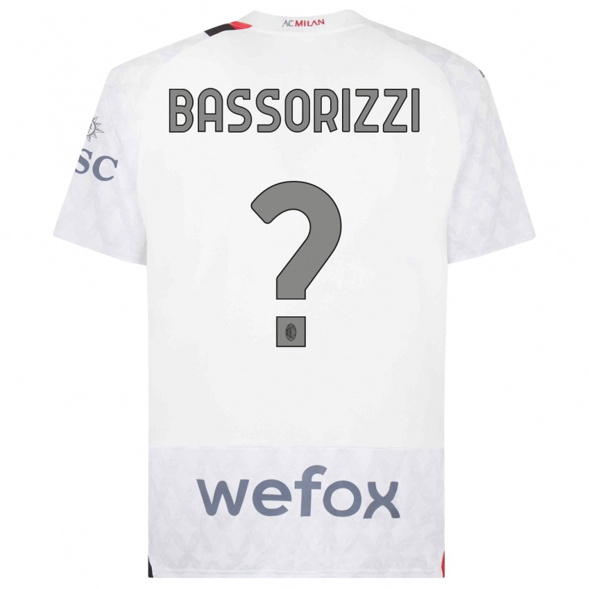 Niño Camiseta Carlo Bassorizzi #0 Blanco 2ª Equipación 2023/24 La Camisa