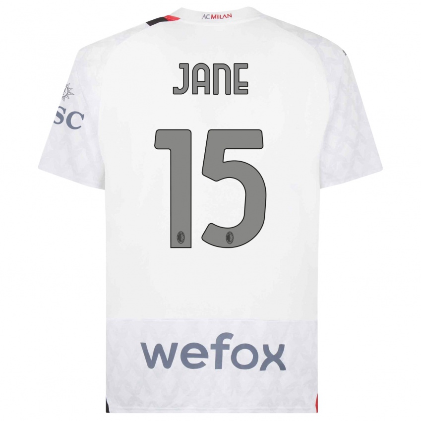 Niño Camiseta Refiloe Jane #15 Blanco 2ª Equipación 2023/24 La Camisa