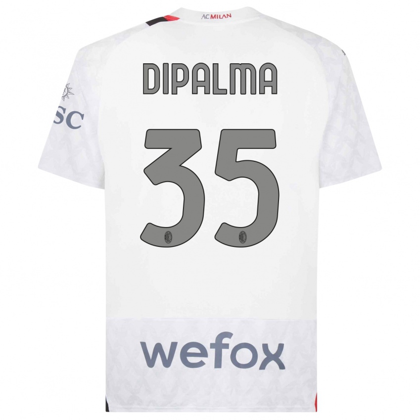 Niño Camiseta Matteo Dipalma #35 Blanco 2ª Equipación 2023/24 La Camisa
