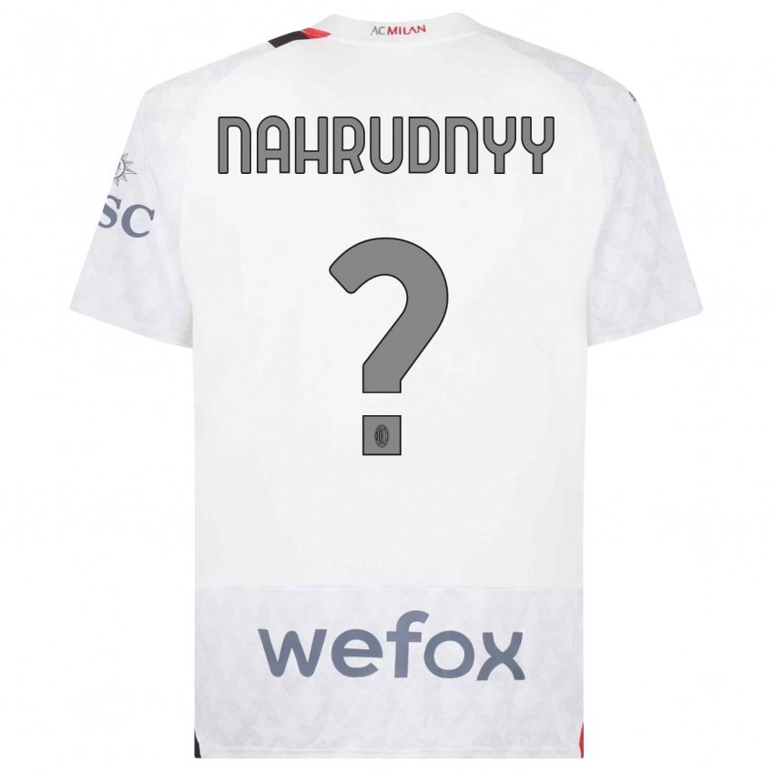Niño Camiseta Vladislav Nahrudnyy #0 Blanco 2ª Equipación 2023/24 La Camisa