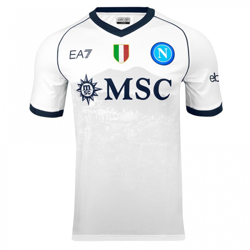 Niño Camiseta Giovanni Simeone #18 Blanco 2ª Equipación 2023/24 La Camisa
