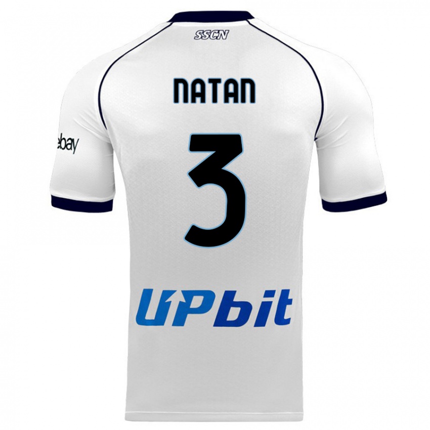 Niño Camiseta Natan #3 Blanco 2ª Equipación 2023/24 La Camisa