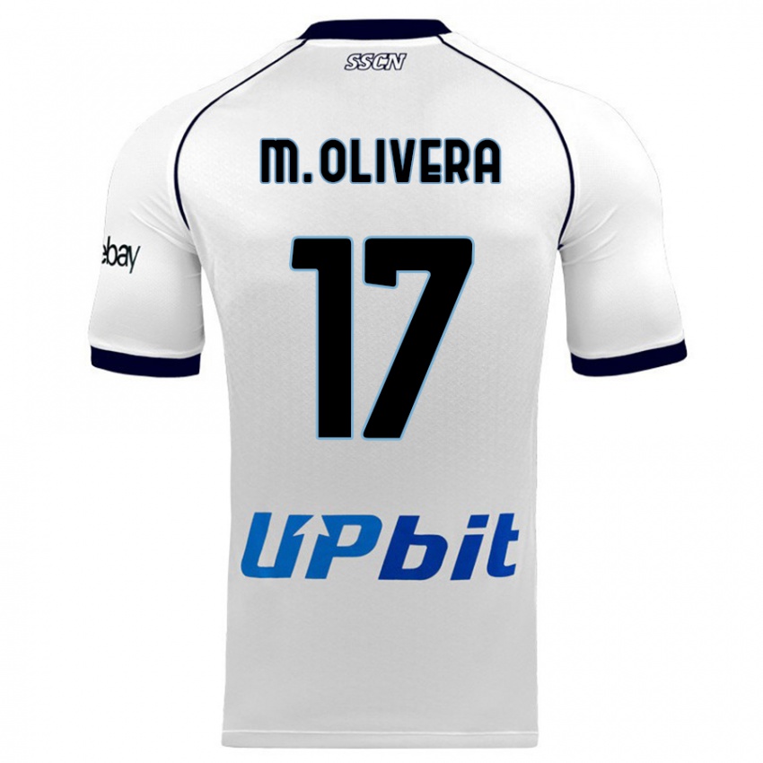 Niño Camiseta Mathias Olivera #17 Blanco 2ª Equipación 2023/24 La Camisa