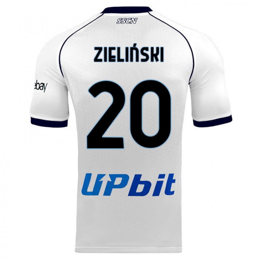 Niño Camiseta Piotr Zielinski #20 Blanco 2ª Equipación 2023/24 La Camisa