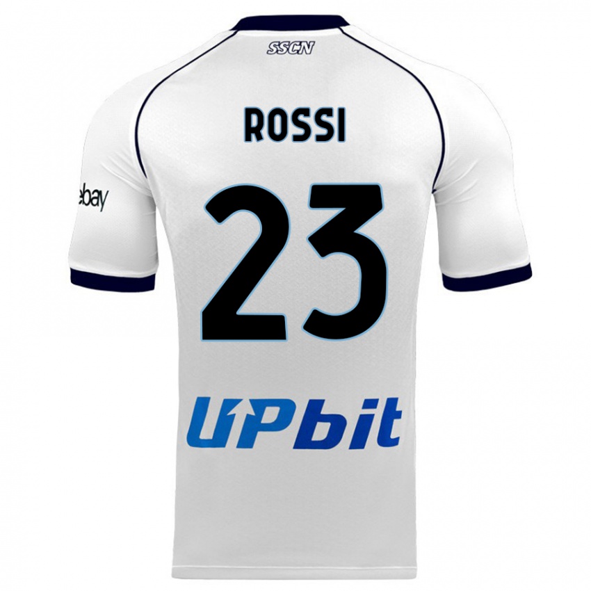 Niño Camiseta Leonardo Rossi #23 Blanco 2ª Equipación 2023/24 La Camisa