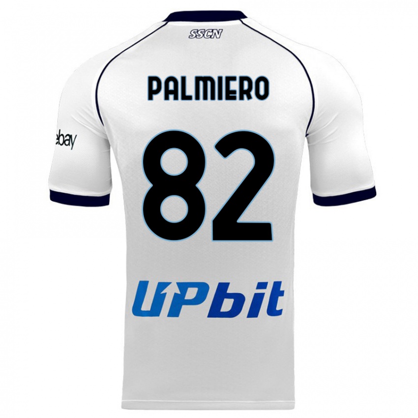 Niño Camiseta Luca Palmiero #82 Blanco 2ª Equipación 2023/24 La Camisa