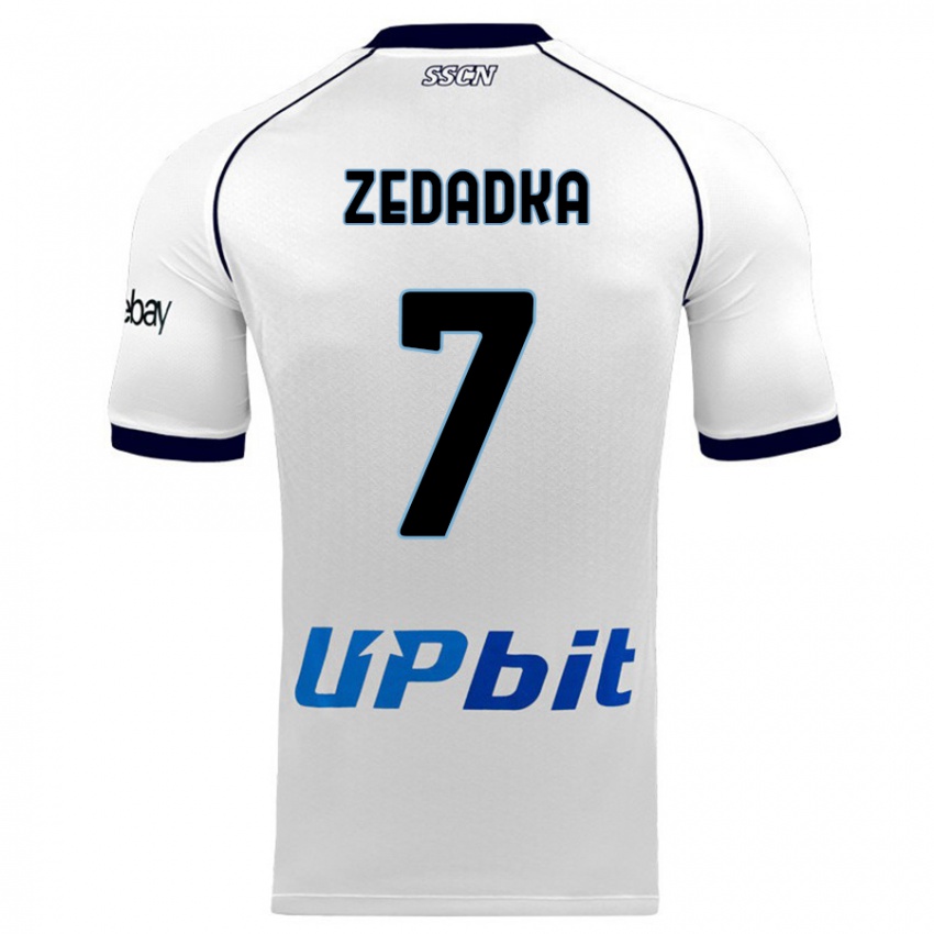 Niño Camiseta Karim Zedadka #7 Blanco 2ª Equipación 2023/24 La Camisa