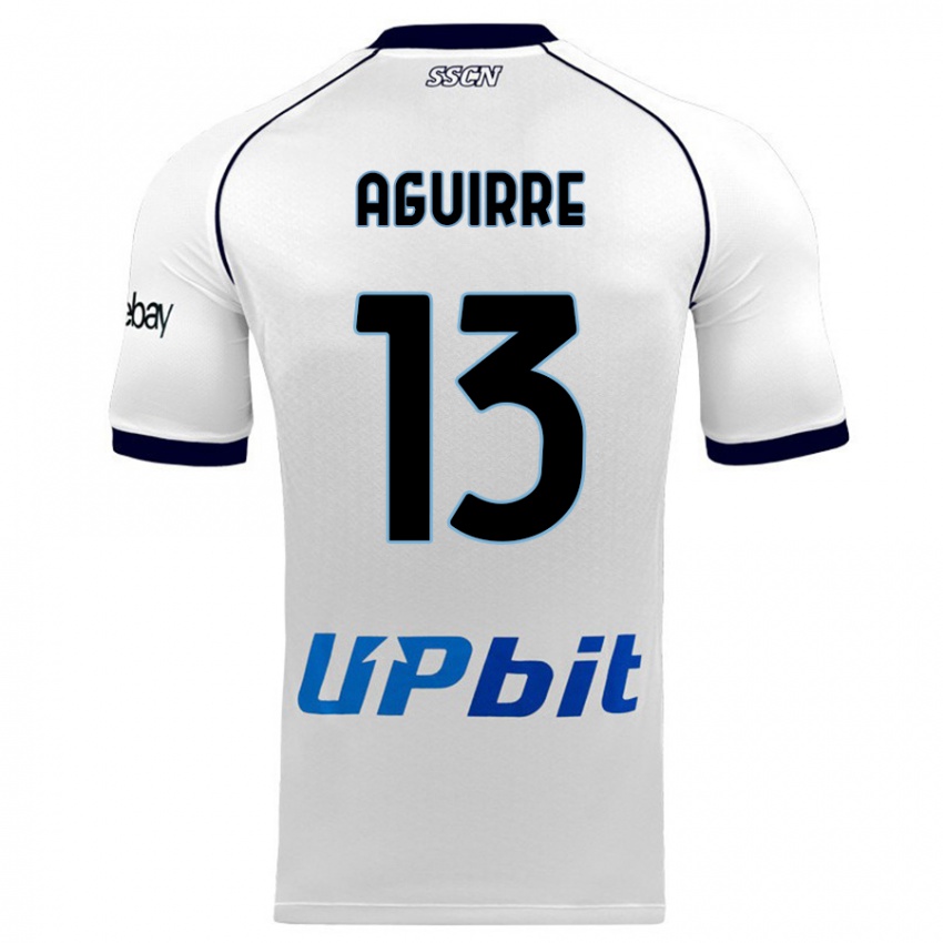 Niño Camiseta Yolanda Aguirre #13 Blanco 2ª Equipación 2023/24 La Camisa