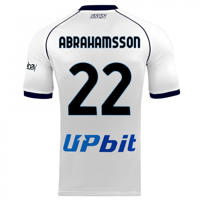 Niño Camiseta Sejde Abrahamsson #22 Blanco 2ª Equipación 2023/24 La Camisa