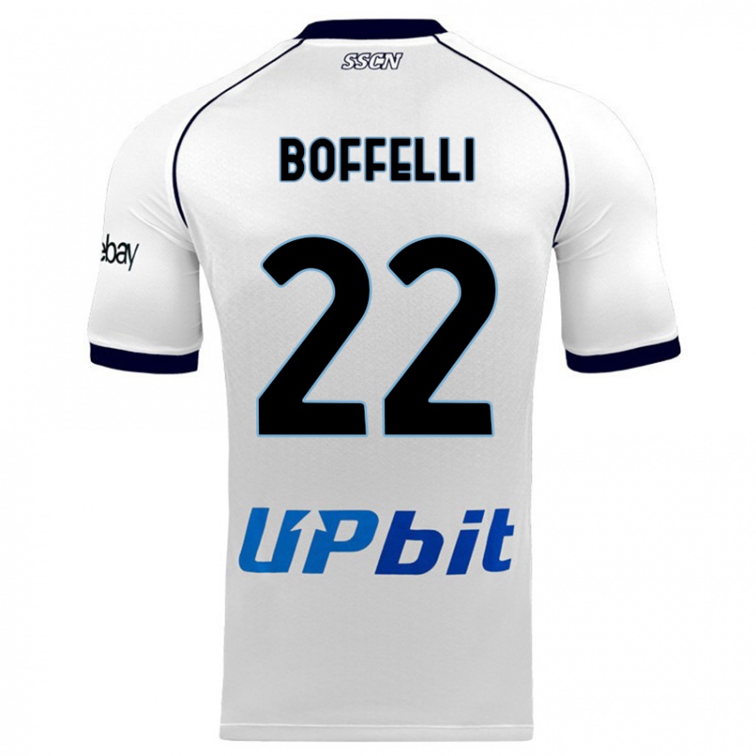 Niño Camiseta Valerio Boffelli #22 Blanco 2ª Equipación 2023/24 La Camisa