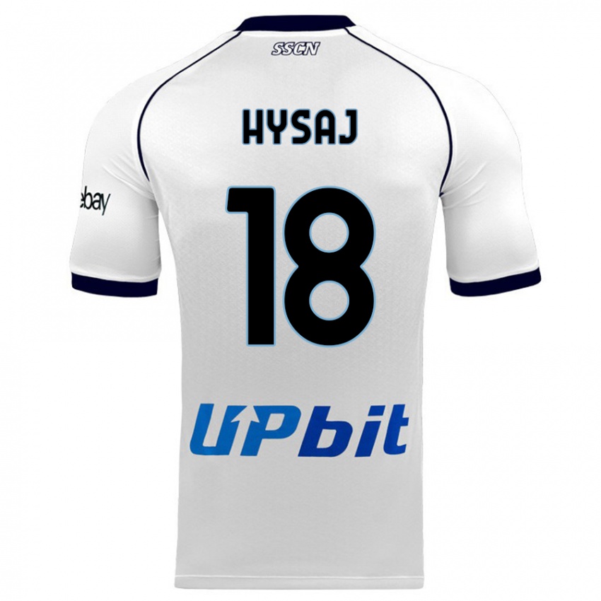 Niño Camiseta Daniel Hysaj #18 Blanco 2ª Equipación 2023/24 La Camisa