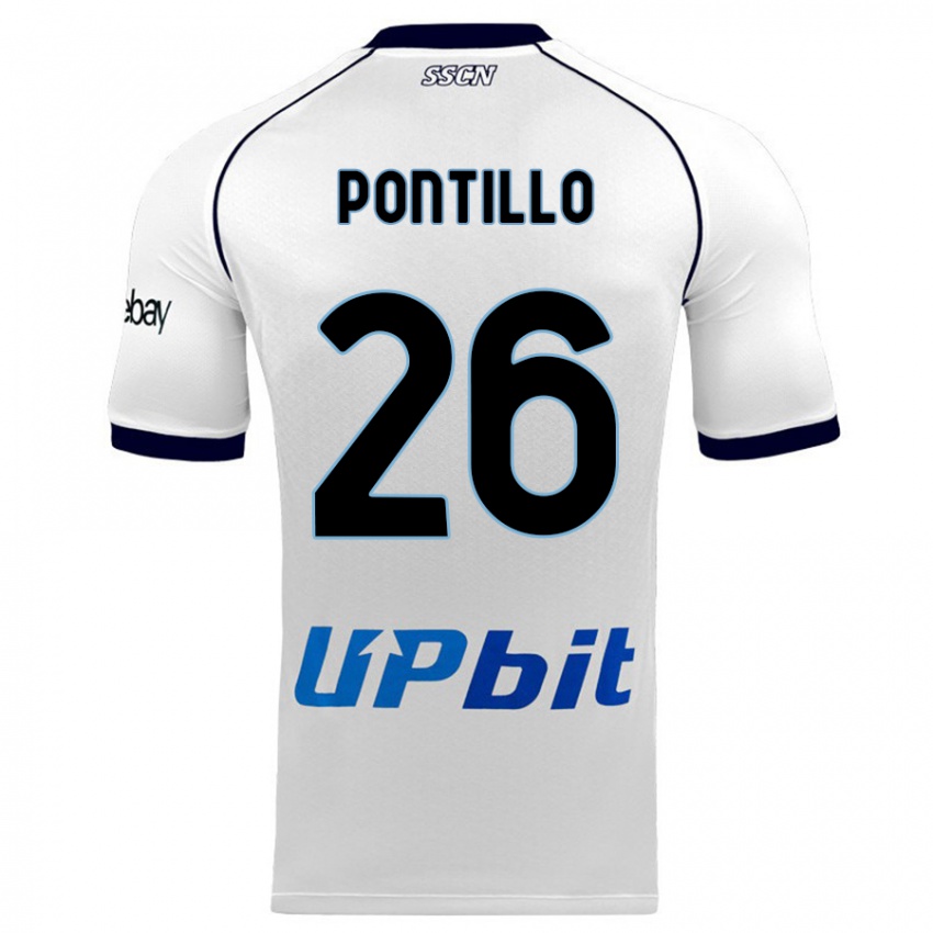 Niño Camiseta Pasquale Pontillo #26 Blanco 2ª Equipación 2023/24 La Camisa