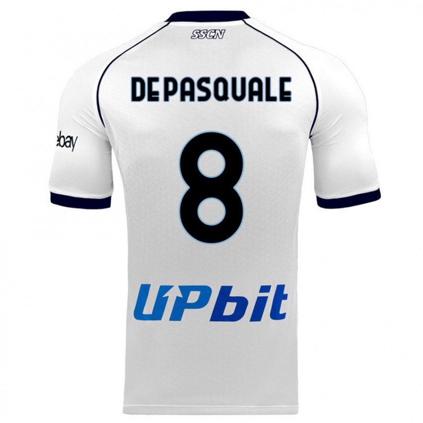 Niño Camiseta Dylan De Pasquale #8 Blanco 2ª Equipación 2023/24 La Camisa