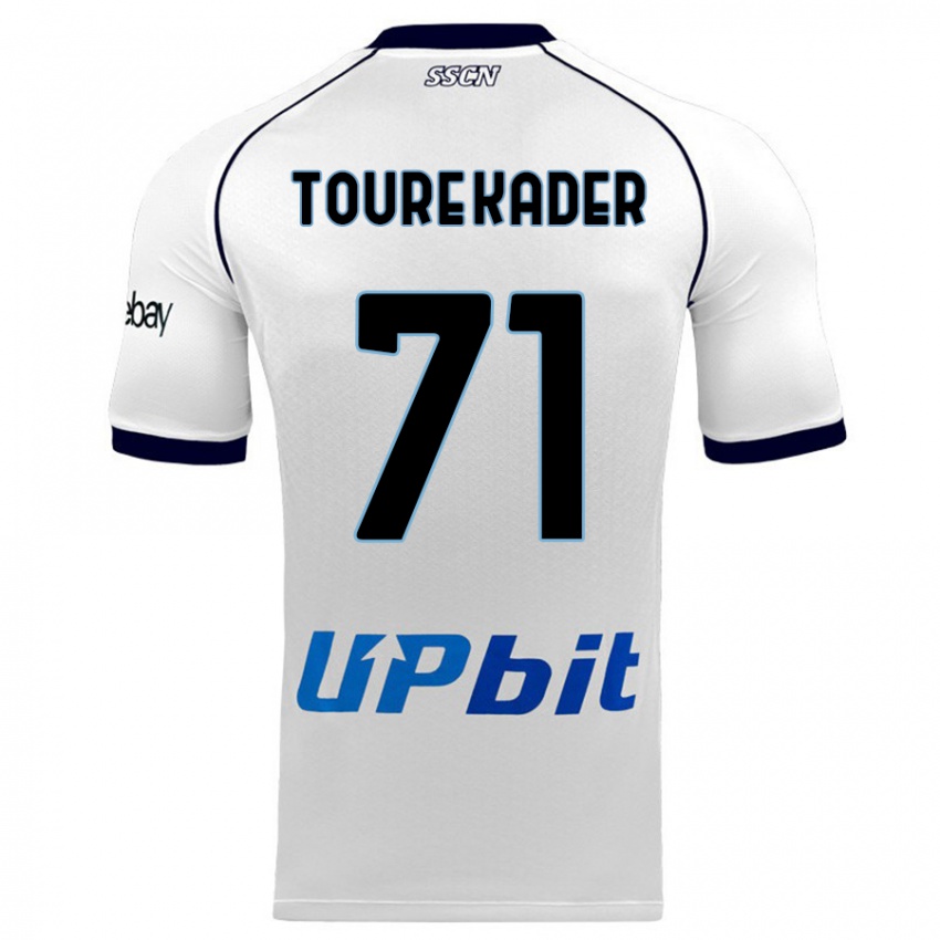 Niño Camiseta Aziz Toure Kader #71 Blanco 2ª Equipación 2023/24 La Camisa